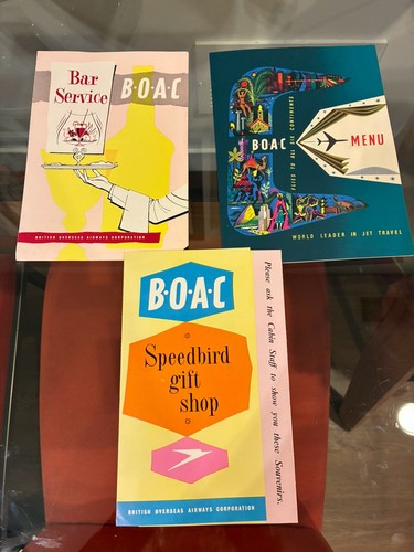 Vintage boac menu - boac, service