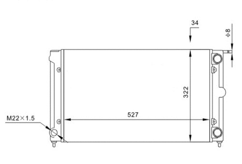 Radiator engine cooling fits - radiator,