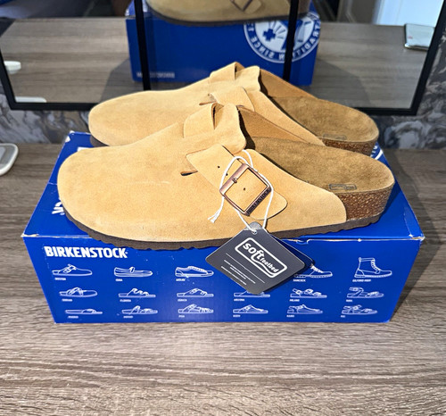 Birkenstock boston men beige - boston, men's