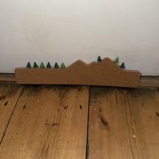 Small Cork Strip/board With Pin Tree Shapes Unused Rare Cute Novelty Fun Office