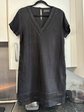 NEXT Black Linen Blend Dress