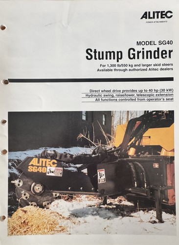 Alitec stump grinder - alitec, planer