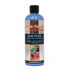 White diamond blue pearl - white,
