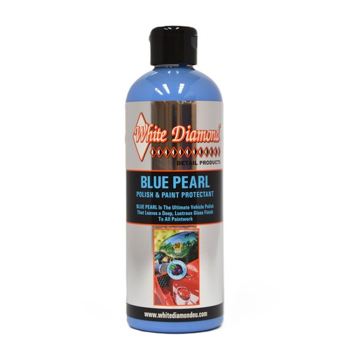 White diamond blue pearl - white,