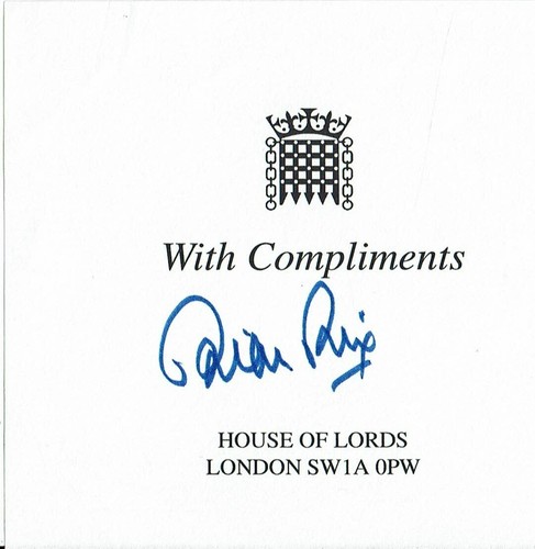 Brian rix hand signed - , house