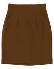 CHARLOTTE HALTON Womens Pencil Skirt UK 12 Medium W27  Khaki BM37