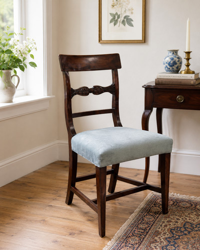 Antique regency mahogany side - mahogany,