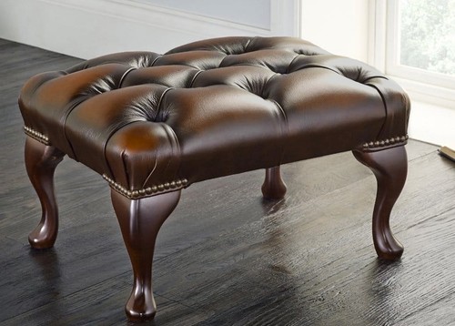 Chesterfield footstool antique - chesterfield,