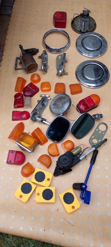 Vintage car stuff plus brass - stuff,