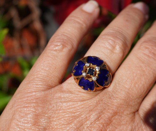 14k blue guilloche - 14k,