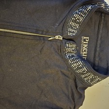 Pikeur Black Diamonte Sparkle Equestrian Sports T-Shirt Size 42