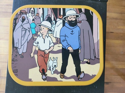 Vintage tintin biscuit tin - vintage,