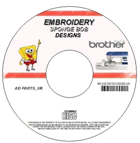 Sponge bob embroidery - sponge, cd
