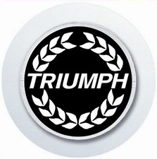 TRIUMPH WHITE CREST CAR TAX