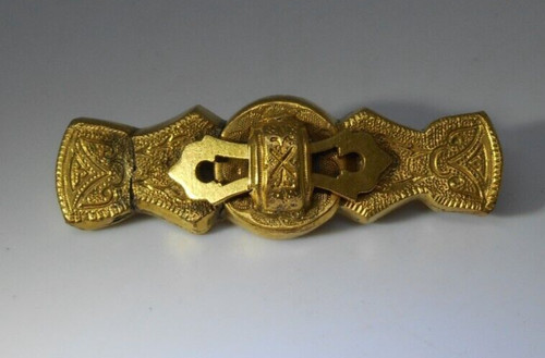 Antique ornate brooch - ornate, pin