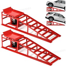 2x Heavy Duty Metal Car Ramp