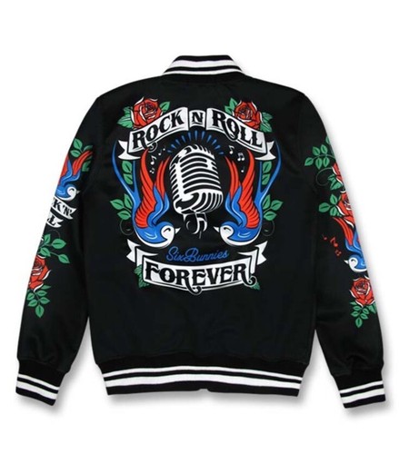 Six bunnies varsity jacket - six,