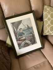 Vintage Lifebuoy soap original not a reproduction 1907 framed picture exc. cond.