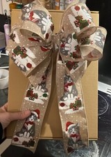 Christmas tree topper bow - christmas,