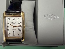 New Rotary Mens ‘cambridge’ Astoria Black Leather Strap Watch GS05283/01 BNIB  