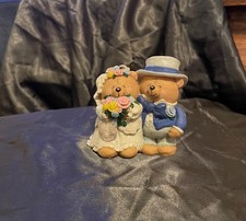 Andrew Brownsword Bride And Groom Figurine 1990s - ceramic wedding cake topper