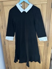 Isabella Oliver Black Stretch Collared Maternity Dress Size 2 UK 10