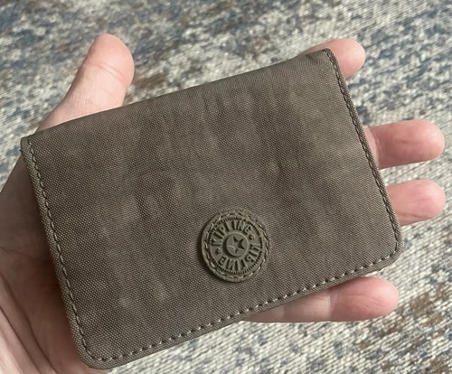 Small slim grey - grey, purse
