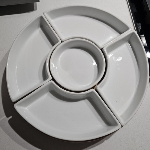 Rotating lazy susan dip set - lazy,