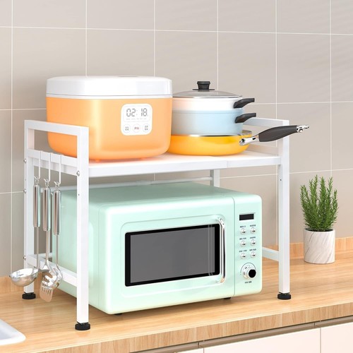 Expandable microwave oven - expandable, rack