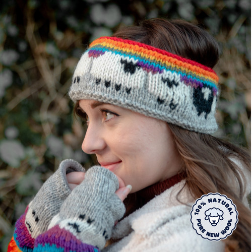 Women hand knitted sheep - women's,