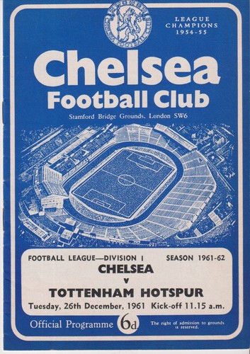 1961 chelsea tottenham - 1961-62,
