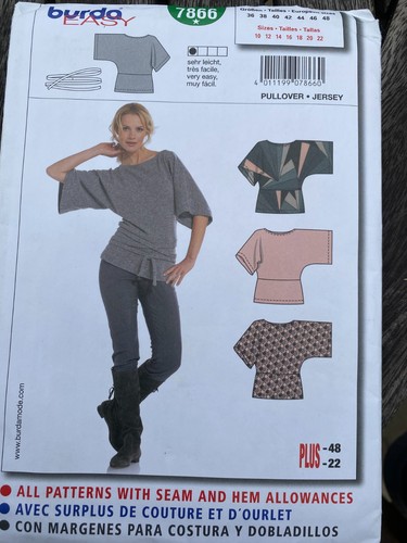 Burda easy sewing pattern 7866 - sewing,