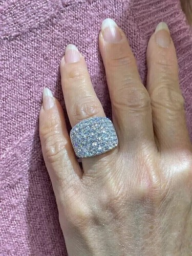 18k white gold round lab - in,