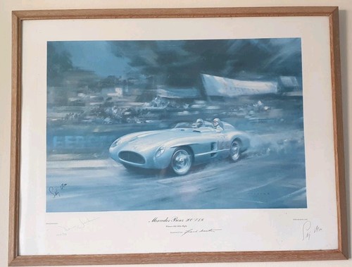Stirling moss signed mercedes - moss,