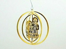 Gold brass nativity - 24, kt