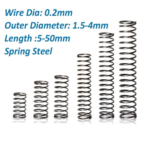 2mm wire dia compression - 0.2mm,
