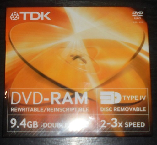 Tdk dvd ram 4gb rewritable - dvd-ram, 9.4gb