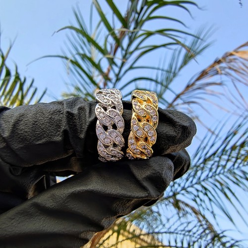 Mens cuban ice out - out, luxury