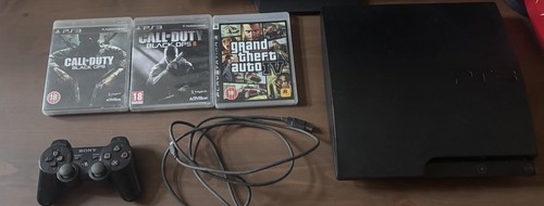 Ps3 slim with games and - with,