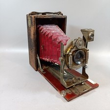 Houghton Tudor No.4A Folding Plate Camera With Busch's Rapid Symmetrical F8 Lens