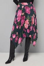 Wallis Green Midi Skirt Womens