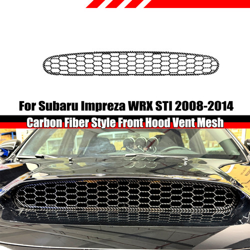 Carbon front hood vent scoop - carbon,