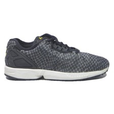 ADIDAS ZX Flux Mens Trainers Low Top Synthetic UK 7.5 Black Grey Sports