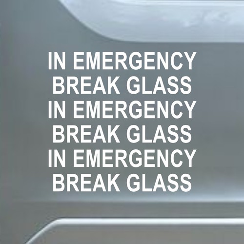 Emergency break glass - x,
