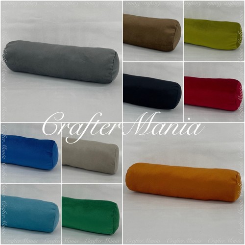 Soft peacock velvet bolster - soft,