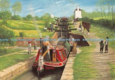 D124571 Foxton Flight Leicester Section Grand Union Canal circa 1908 Alan Firth