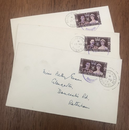Fdc 1937 gvi coronation - fdc,