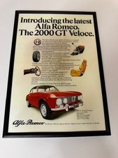 New Alfa Romeo 1750 2000 GTV GTaM 105 Series Magazine Advert Poster Garage Retro