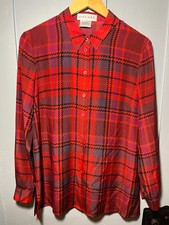 Jaeger Womens Satin Tartan