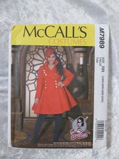 McCalls Costumes Yaya Han Co Play Dress M7989 Sewing Pattern Uncut